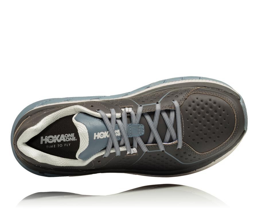 Hoka One One Koşu Ayakkabısı Erkek Kahverengi - Gaviota Deri - GD4163058